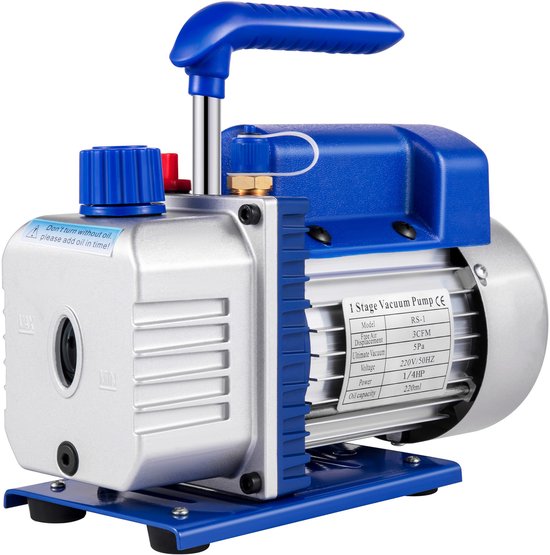 3CFM Vacuümpomp 1traps - Airconditioningpomp - 220ml olie capaciteit van Merkloos