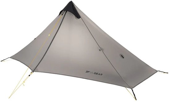 3F UL GEAR Lanshan 1 – 1-persoons Tent – Ultra Lichtgewicht – 3 seizoenen trekking tent – Waterdicht – Kampeertent – Kamperen – Dubbeldaks trekkerstent – Hiking & Wandelen – Grijs