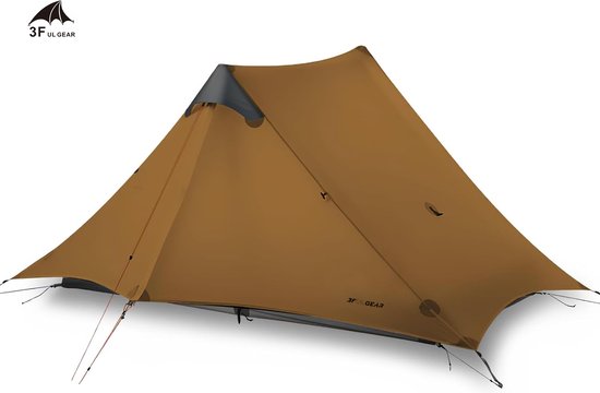 3F UL GEAR® Lanshan 2-persoons Tent - Ultra Lichtgewicht - 4 seizoenen trekking tent - Waterdicht - Kampeertent - Kamperen - Dubbeldaks trekkerstent - Hiking & Wandelen van 3F UL GEAR®