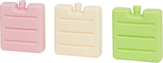 3x Gekleurde mini koelelementen - Mini koelblokken 3 stuks van Superfrost
