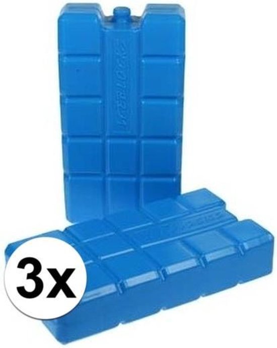 3x Koelelement 750 gram 2 stuks 10 x 20 x 4 cm van Abel