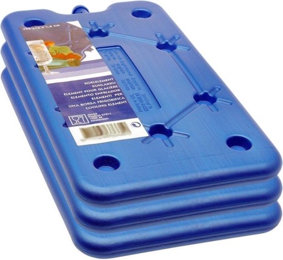3x Koelelement groot plat 400 gram 14 x 25 x 1 cm van Babiators