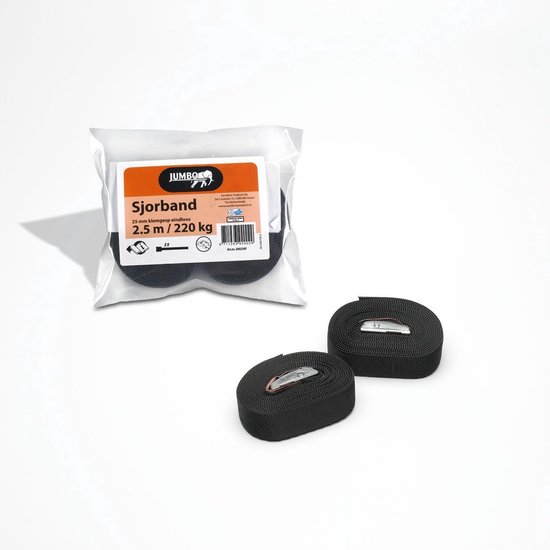 3x set Spanband met klemgesp  2.5mx25mm van ProPlus