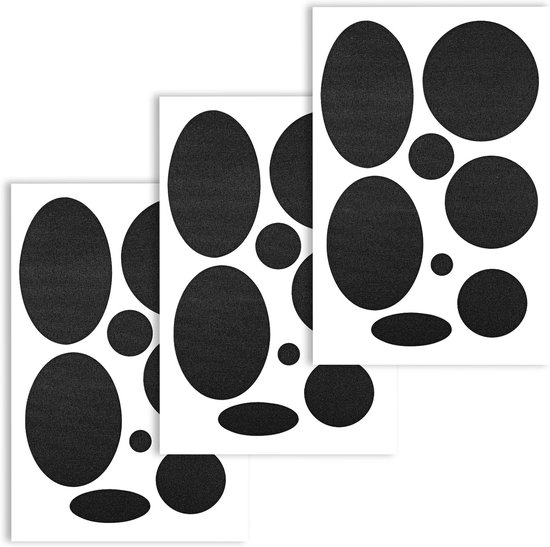 3x Zelfklevende Stof Reparatie Patch Zwart - Waterdicht & Sterk voor Kleding, Tenten en Slaapzakken van Merkloos