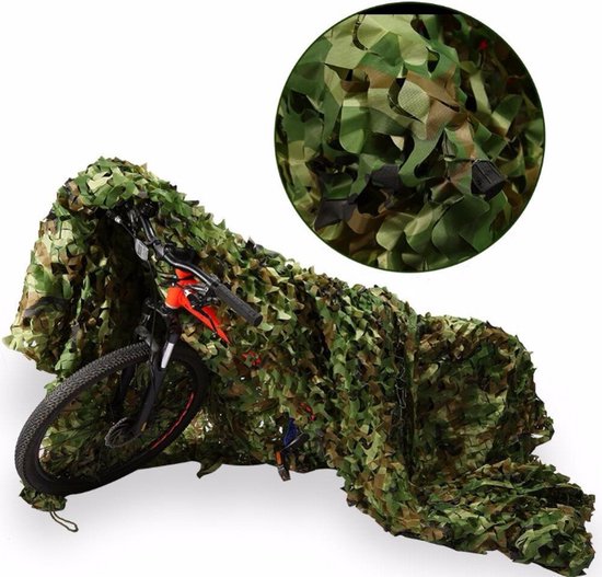 3x3 meter camouflage net groen van QMFYMJY