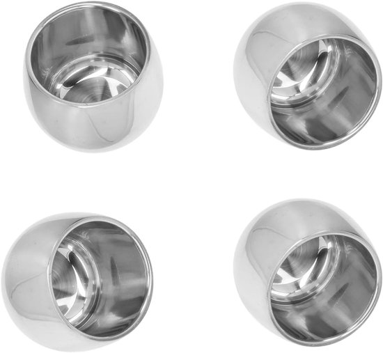 4-delige geïsoleerde koffiemokken set, 150 ml dubbele wand, perfect voor kamperen, wandelen en picknicken, geurloos en roestvrij
