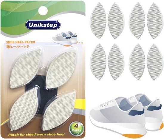 4 Paar Rubberen Hak Reparatiepatches voor Versleten Sneaker en Schoen Hakken