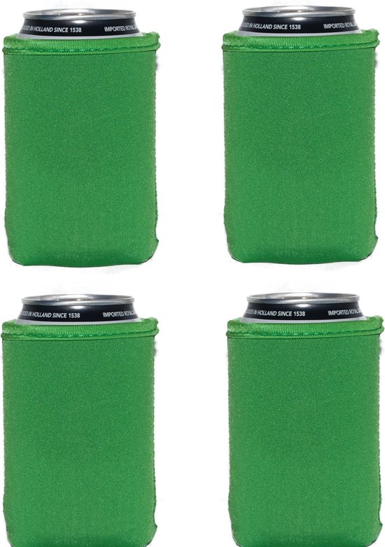 4 st. Groene koelhoud hoesjes voor blikjes - Appel Groen van Paladone