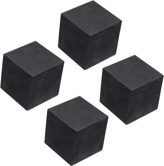 4 STKS Rubber Anti-Vibratie Pads - 50mm Vierkante Trillingen Isolatie Matten voor Geluidsreductie, Antislip en HVAC Toepassingen