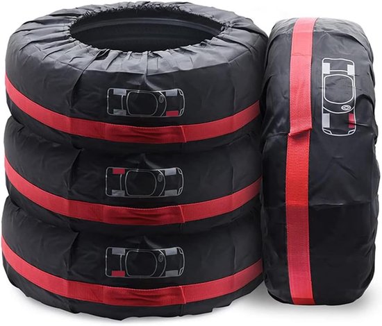 4 stuks - Bandenhoes - Hoes voor autoband- Bandenhoezen -Zomerbandenhoes - Winterbandenhoes -19 tot 23 Inch