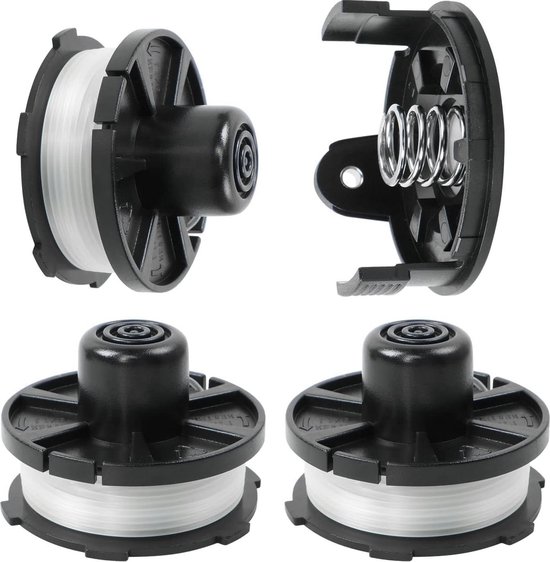 4 stuks grastrimmerspoelen - compatibel met grastrimmer - reserve draadspoel van Work-It