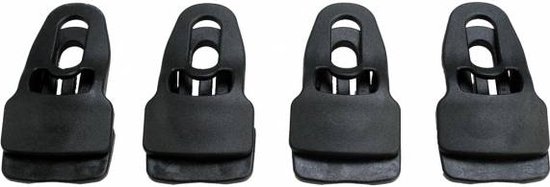 4 x Doekklem Quick clip, platte zeilklem groot van ProPlus