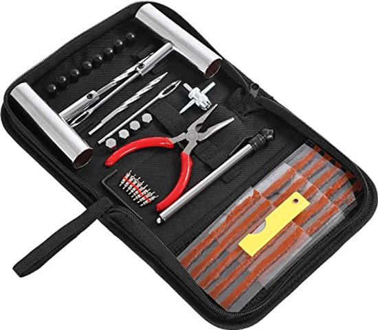 46-delige bandenreparatieset voor auto, motorfiets en vrachtwagen van Merkloos