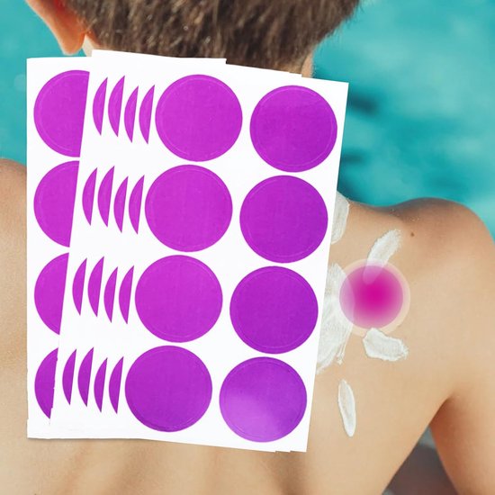 48 stuks uv-stickers voor zonwering, zonwering voor kinderen en volwassenen, uv-bescherming, uv-detectie-stickers, UV voor strand, picknick, wandelen