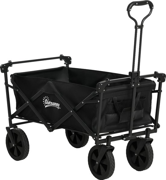 4goodz Opvouwbare Bolderwagen met Zonnescherm, Transportkar