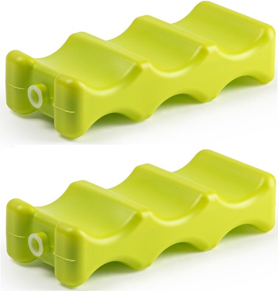 4x stuks koelelementen voor speciaal voor blikjes 22 x 9 cm van Bo-Camp