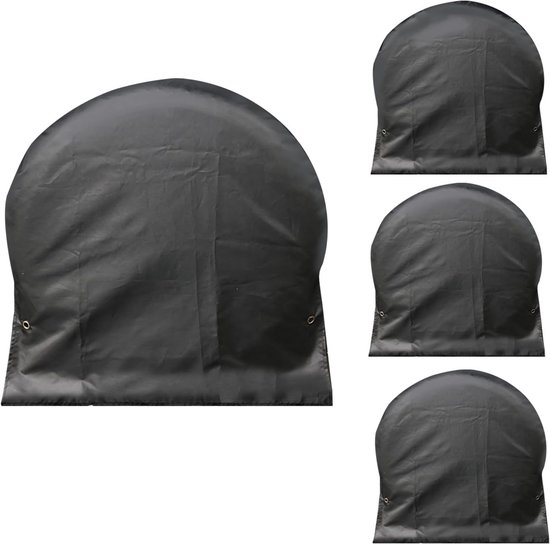 4x Universele Bandenhoezen voor Camper en Auto - Waterdicht en Winddicht Wielbescherming 27-32 inch