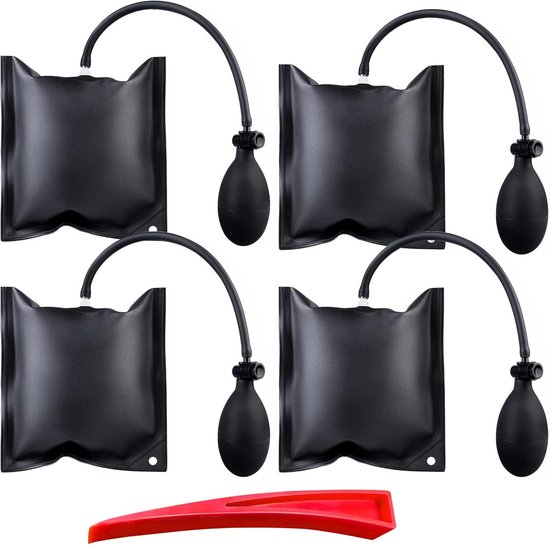 4x Universele Opblaasbare Montagekussens Set met Reparatiegereedschap van Merkloos