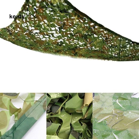 4x4 meter camouflage net groen van House of Feng Shui