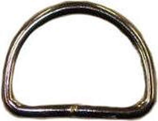 5 D-ringen 30 mm - nikkel - 5x D-ring - rvs van HEMA
