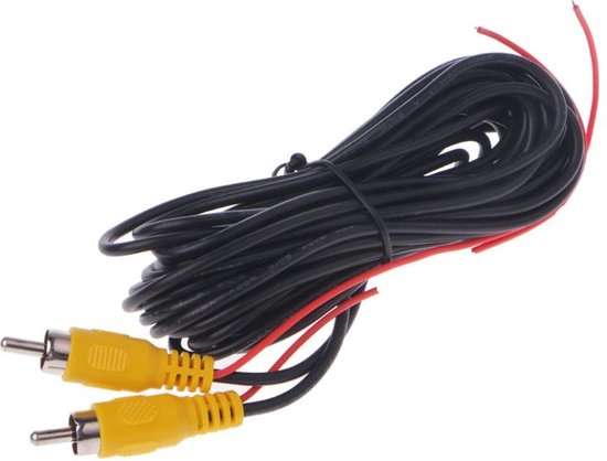 5 M videokabel voor achteruitrij camera | RCA-plug