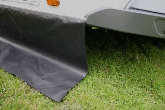 5 meter ESVO caravan tochtstrook, zwart, heavy duty 60 cm van ESVO