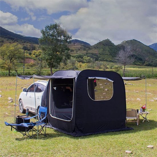 5 Person SUV Tailgate Tent for Camping Picnicks Sports Events Outdoor Activities Trunk Tent for Camping Fishing Hiking