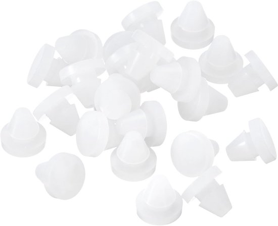 50 Stuks Siliconen Stoppen voor Montagegaten 6-7mm - Waterdicht en Transparant Buisafsluiters van Loggyland