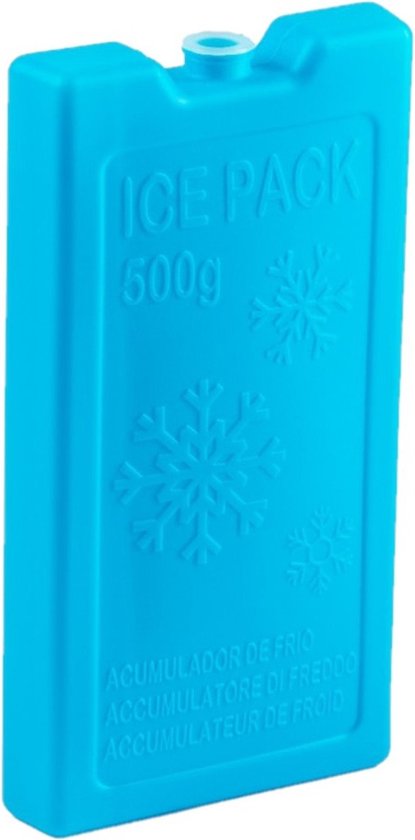 500 grams koelelementen 20 x 10.5 x 2.5 cm blauw plastic van Campingaz