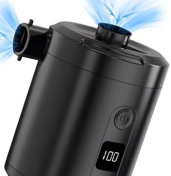 5200 mAh elektrische luchtpomp - met nauwkeurig digitaal display en accu met hoge capaciteit