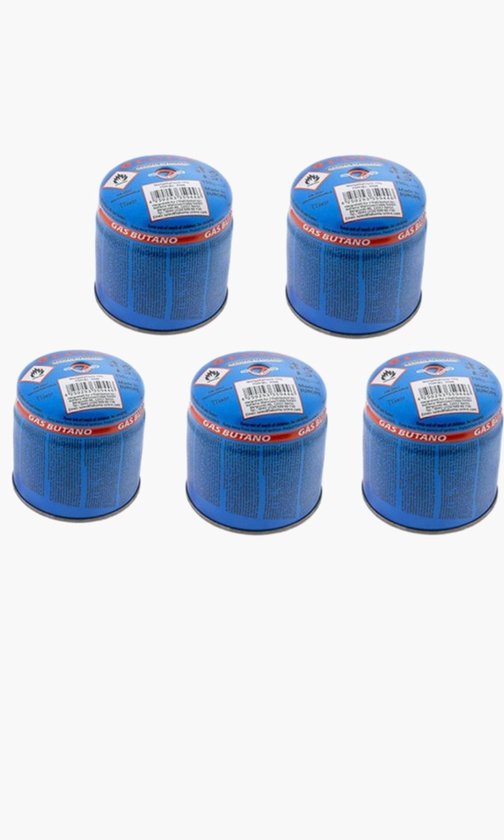 5x Prik butaan gaspatronen 190g -geschikt voor alle gangbare gasbranders en van KFZ
