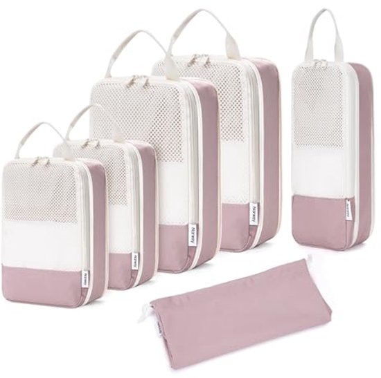 6-delige Compressie Organizer Set voor Koffers en Rugzakken van Travando