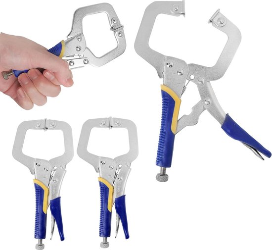 6 Inch Metalen Grip Vergrendeling Verstelbare C-Klem - 3 Stuks - Lassen Tangen van Dunlop