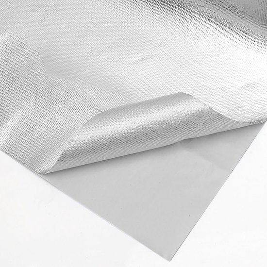 60 x 280 cm Aluminized Warmtebeschermingsmat, Thermische Barrière, Hechting, Isolatie, Reflecterend Materiaal en Hoge Temperatuur Bescherming van Merkloos