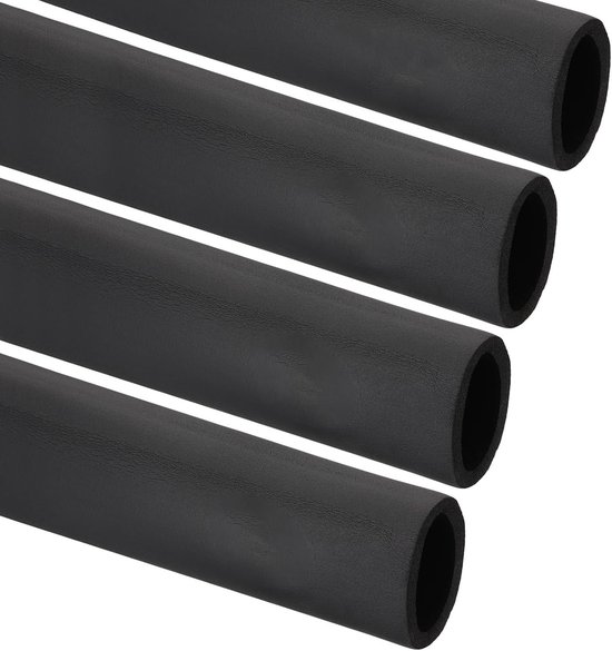 60mm ID x 6ft Isolatie Schuim Tube - 4 Stuks Beschermende Wrap voor Handgrepen en HVAC Toepassingen, Zwart
