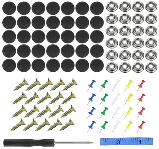 65-delige reparatieset voor autodak - Universele schroef- en klinknagelset voor het herstellen van hemelbekleding van Merkloos