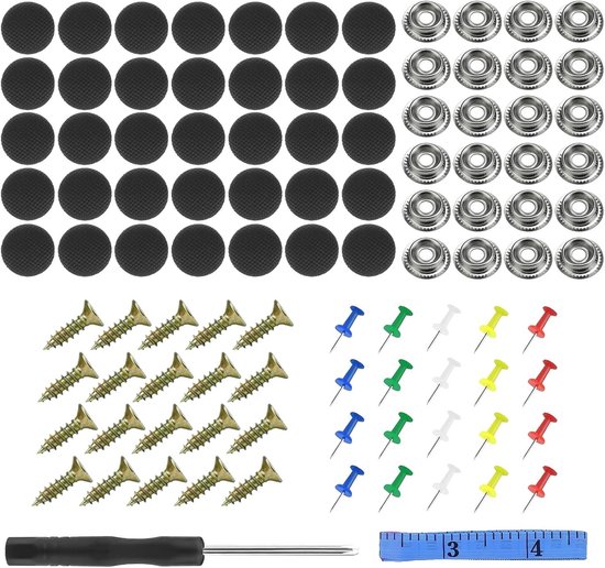 65-delige reparatieset voor autodak - Universele schroef- en klinknagelset voor het herstellen van hemelbekleding van Merkloos