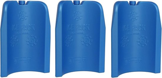 6x stuks koelelementen 300 ml 12 x 17 cm blauw - Koelblokken/koelelementen voor koeltas/koelbox van $
