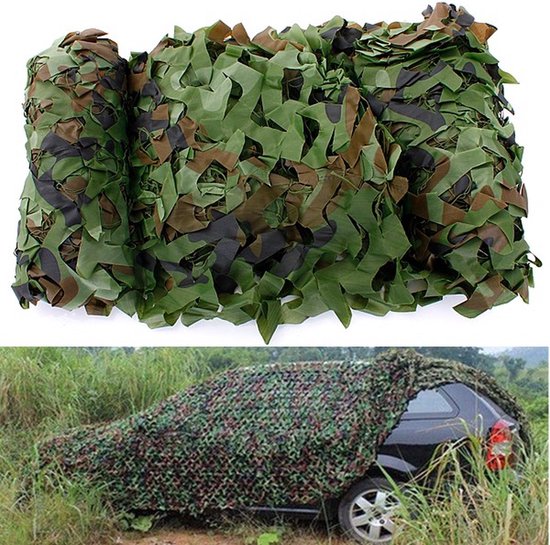 6x3 meter camouflage net groen van Vasquez