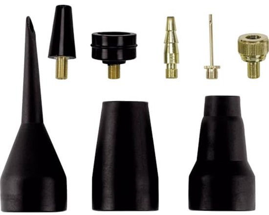 8-delig Set Inflatable Adapter voor Compressoren - Inclusief Ballenaald, Ventieladapter en Schroevendraad Adapters van Merkloos