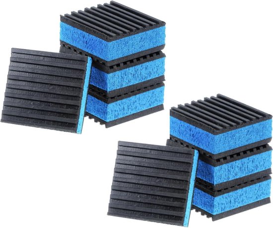 8 STKS Rubber Anti Vibratie Pads 2"x2"x7/8" voor Isolatie, Trillingen Absorberende Demping Mat en Geluiddemping voor Air Compressor, Conditioner en Loopband