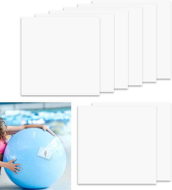 8 Stuks Waterdichte Transparante TPU Reparatie Patches 9x9cm Zelfklevend voor Opblaasbare Producten, Zwembaden en Bouncers