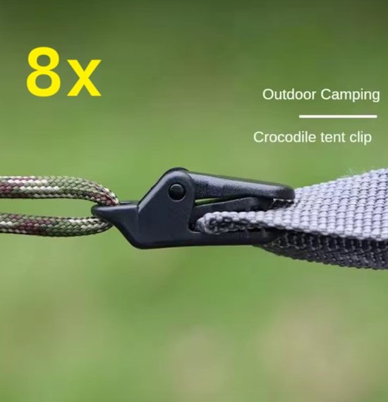 8 stuks - Zeilklemmen 33mm - tentklemmen - kwikclips - krokodillenklem - afdekzeil - dekzeil - grondzeil van Merkloos