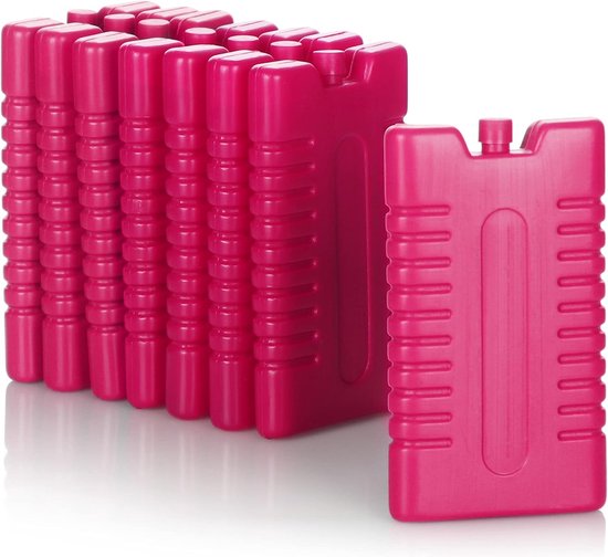 8 x koelelementen voor koeltas, koelelementen voor koelbox, koelaccu's voor huishouden en vrije tijd, 220 ml, roze van Amdadsb