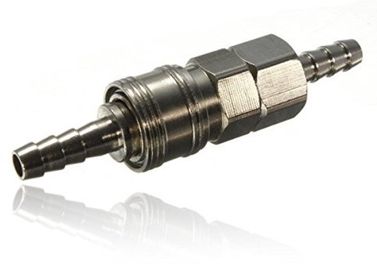 8mm Gasslang Koppeling Met Snelsluiting voor Caravan en Camper - Veilig Afsluitbaar