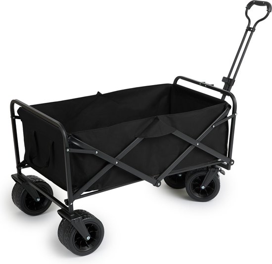 909 Outdoor Bolderkar - Opvouwbaar - Max laadvermogen 80 KG - 100x57x99cm - Zwart van 909 Outdoor