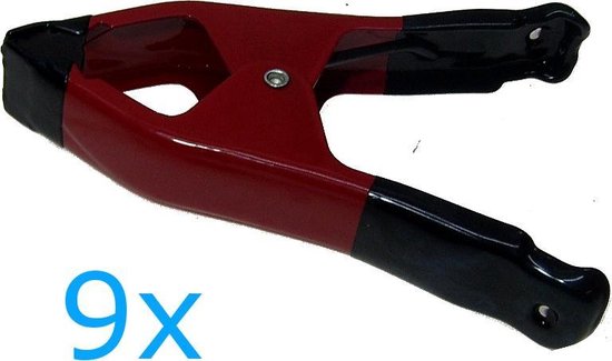 9X Marktklem lijmklem zeilklem klem clam 15,5 cm spanwijdte 6 cm van Raaco