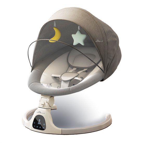 A Tiny Lovely Planet - Wipstoel - Babyschommelstoel - Elektrisch - Baby Swing - 3 Verstelbare Hoeken en 4 schommelstanden van Navegando
