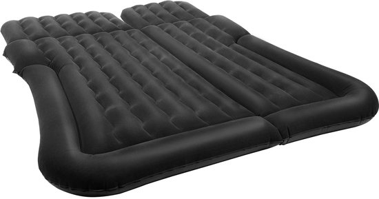 Aafinity Universeel Opblaasbaar Autobed ​​- Opvouwbaar Luchtbed voor de Achterbank met Pomp, Kussen, Draagbaar Slaapkussen voor Reizen, Kamperen, SUV van Merkloos