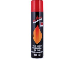 Aansteker gas - Navulbaar - 300 ml - Butaan gas - Om bij te vullen - Hervulbaar - Gasvulling - Gasfles - Belflam van Belflam